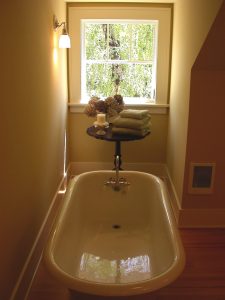 A bathroom remodeled by Complete Construction.