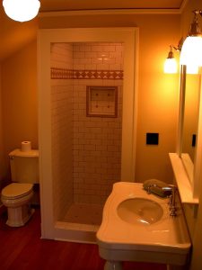 A bathroom remodeled by Complete Construction.