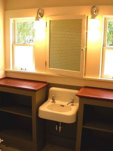 A bathroom remodeled by Complete Construction.