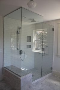 A bathroom remodeled by Complete Construction.